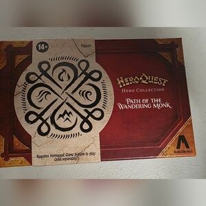 HeroQuest Path of the Wandering Monk Expansion with 2 Miniatures and Cards